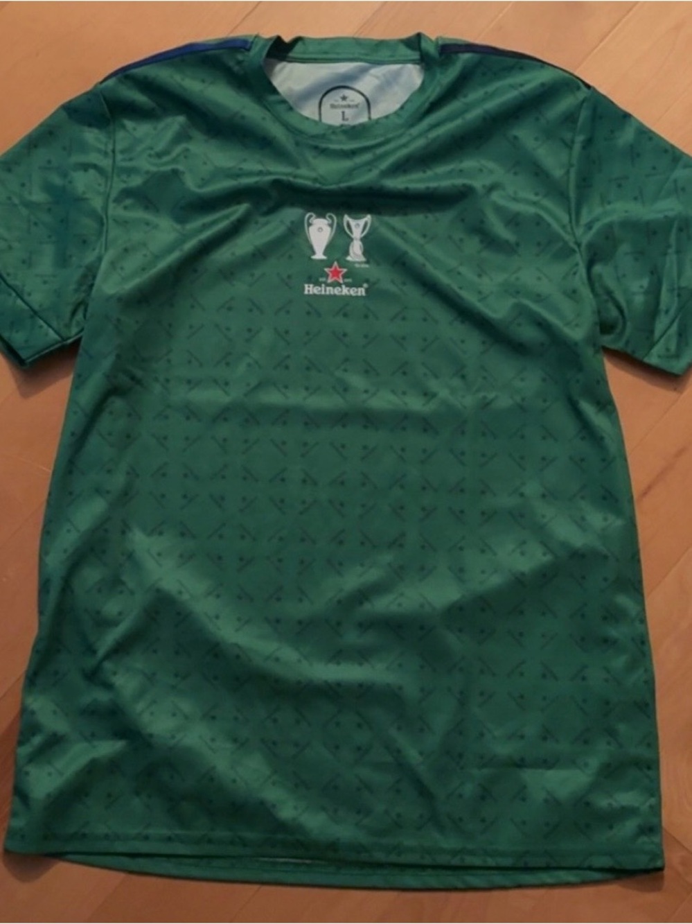 Men's Green Short-Sleeve Sports Jersey